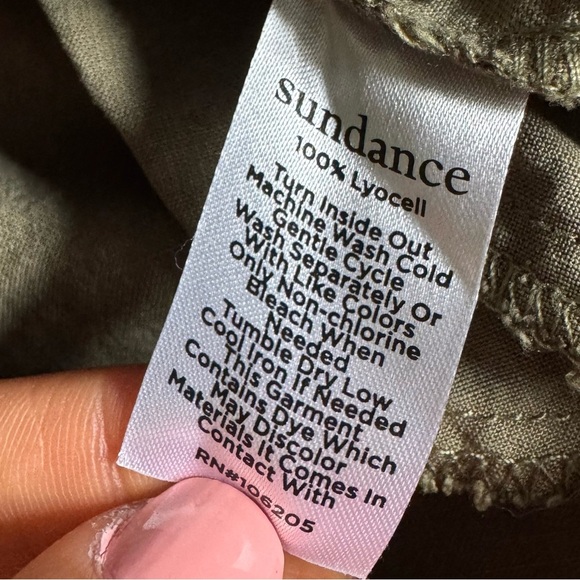 Sundance Adrienne maxi long midi Shirt Dress Olive Green button front small - Picture 4 of 12
